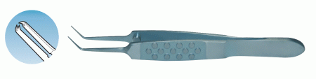 XF-327T-2 Castroviejo Corneal Tying Forceps Angled